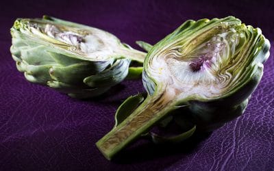 Artichaut, cuir et photographe culinaire….