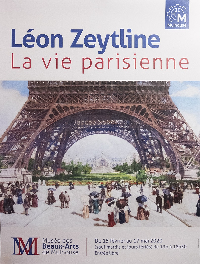 Affiche de l'exposition Léon Zeytline au Musée des Beaux-Arts